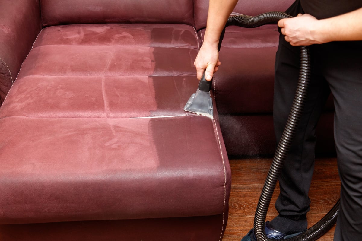 Bank stofzuigen reiniging