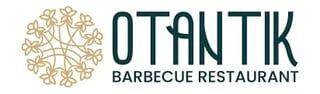 OTANTIK Barbecue Restaurant logo with geometric pattern design